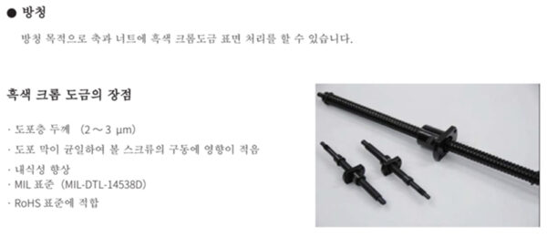 미니 연삭 볼스크류